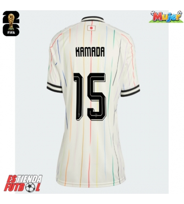 Japón Daichi Kamada #15 Segunda Equipación Mujer Mundial 2026 Manga Corta